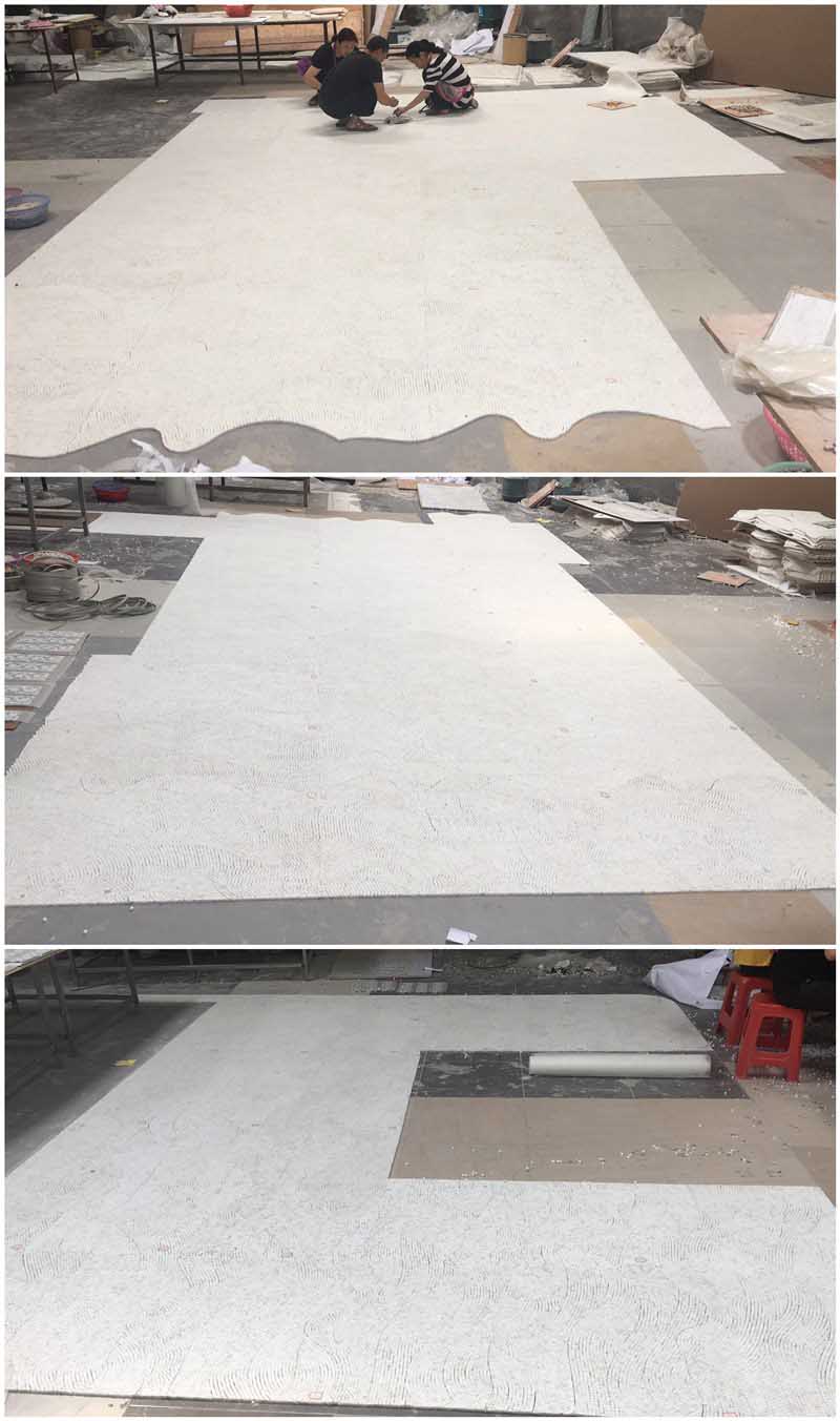 white marble masaic