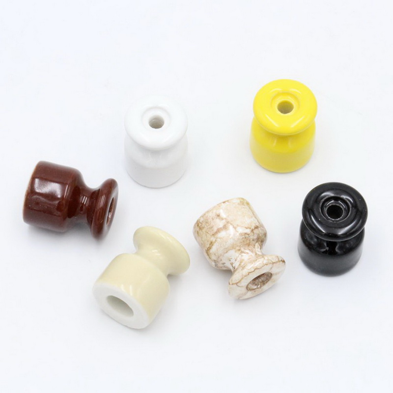 5Pcs/lot Porcelain Insulator for Wall Wiring Ceramic Insulators With Screw EBTY 