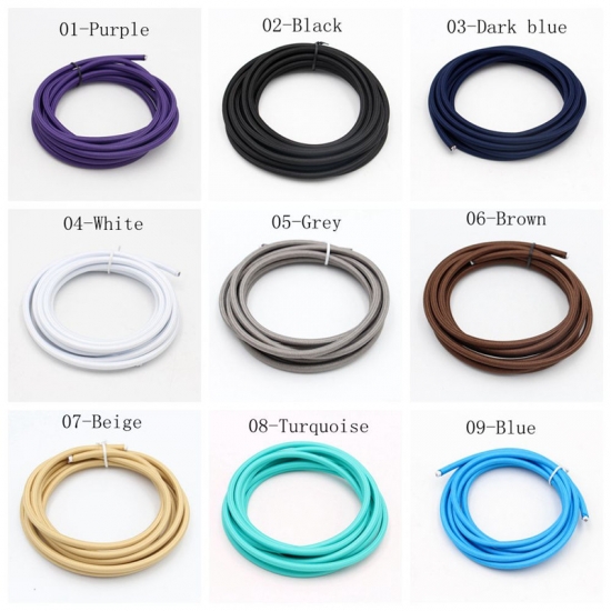China Professional 2 Core Vintage Color Twist Braided Fabric Cable Wire Electric Light DIY Pendant Lamp Wires Supplier