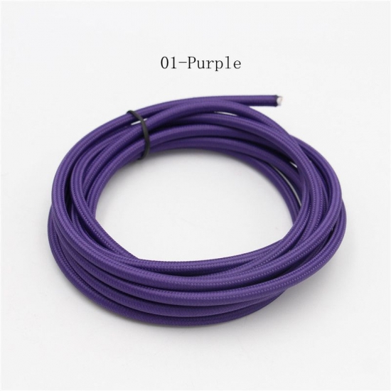 China Professional 2 core Vintage Cloth Covered Textile Cord Supplier