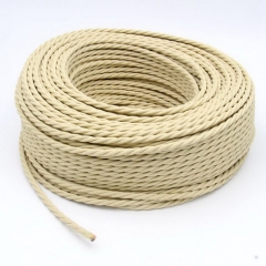 China Professional 2 x 0.75mm2 or 3 Twisted Cable Twisted Electrical Wire Cloth Covered Wire Lamp Wires Supplier