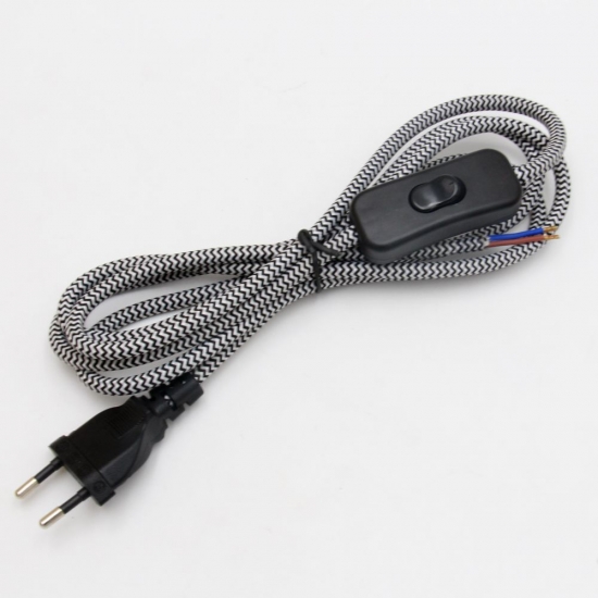 EU 2 Prong Power Cord with Switch