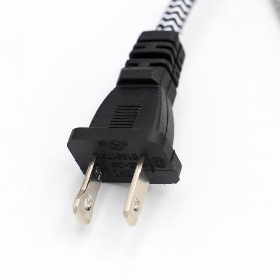 US 2 Prong Power Cord with Dimmer Switch