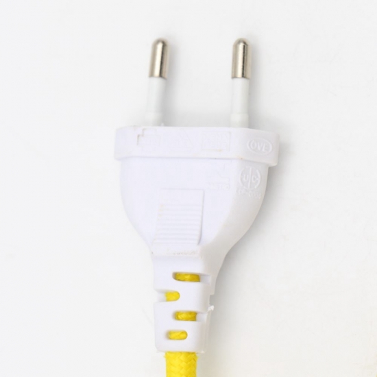 Colurful Pendant Light Cord Set with EU Plug Textile Cord and Switch