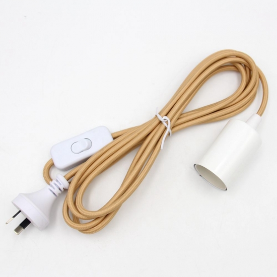 AU Plug Power Cord With Ee27 Lamp Holder