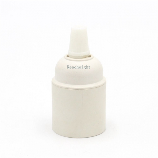 CE E27 Plastic  Threaded Lampholder with   Lampshade Rings