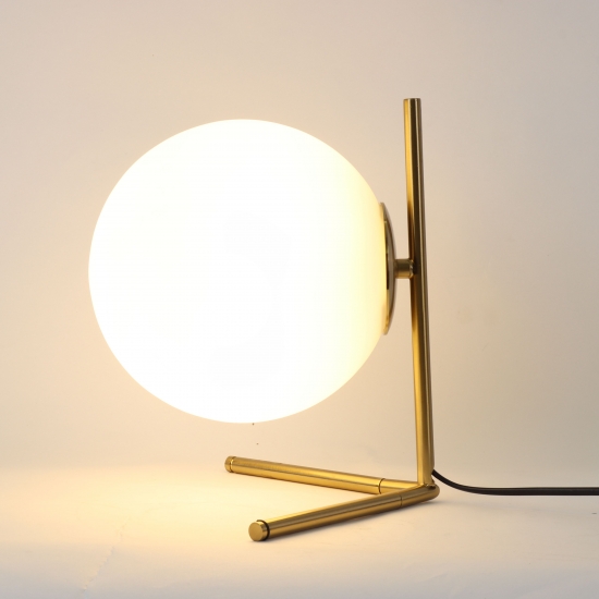 Best Modern Glass Ball Table Lamps Gold, Simple Bedside Table Lamps