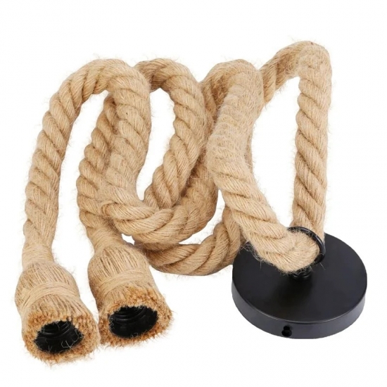 Vintage Hemp Rope Design Bulb Included Ideal for Café Restaurant Ambience Lighting