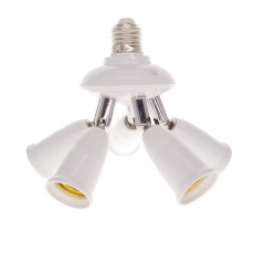 Versatile E27 Multi-head Lamp Holder Extension Converter Splitter