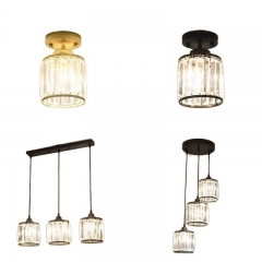 Premium Crystal Design Energy-Saving LED 220V Multi-head Pendant Lamp for Stylish Commercial Home Interiors
