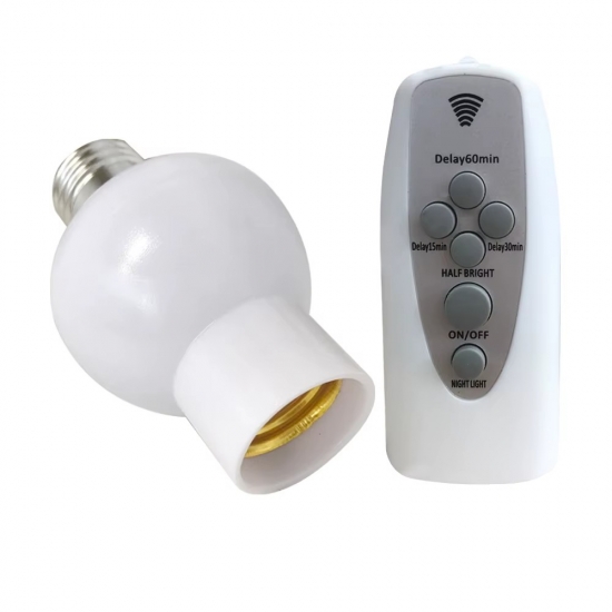 China Professional Wireless Remote Control E26 E27 Lamp Holder. Dimmable E26 E27 Socket 220V Bulb LED Night Light with Timer Supplier