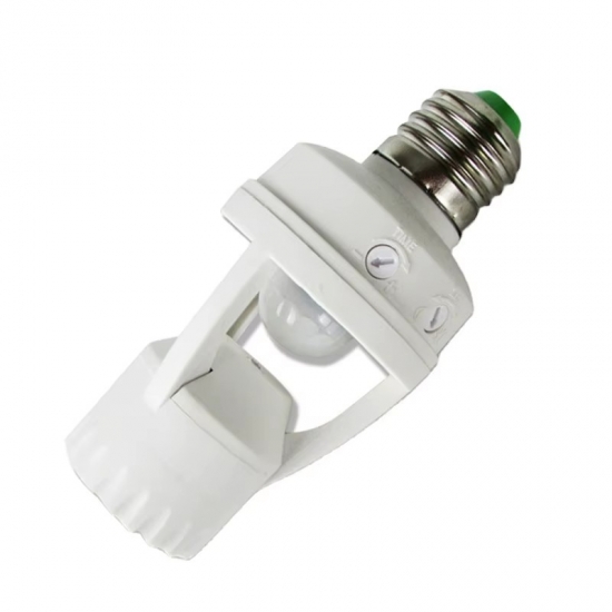 Smart LED Sensor Light Socket E27 Adjustable Auto On/Off Lamp Holder