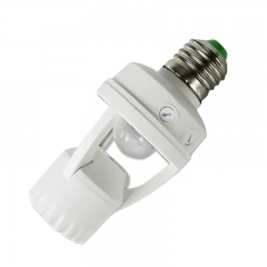 Smart LED Sensor Light Socket E27 Adjustable Auto On/Off Lamp Holder