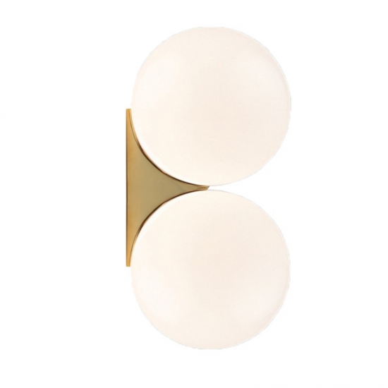 Iron glass 220v LED 150mm G4 wall light wall lamp for living room corridor