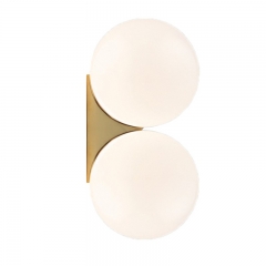 Iron glass 220v LED 150mm G4 wall light wall lamp for living room corridor