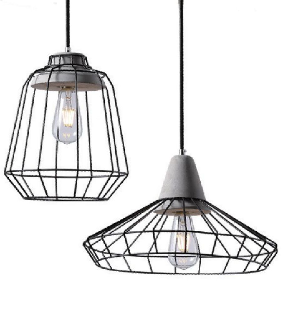 Metal Cage Shade Pendant Light